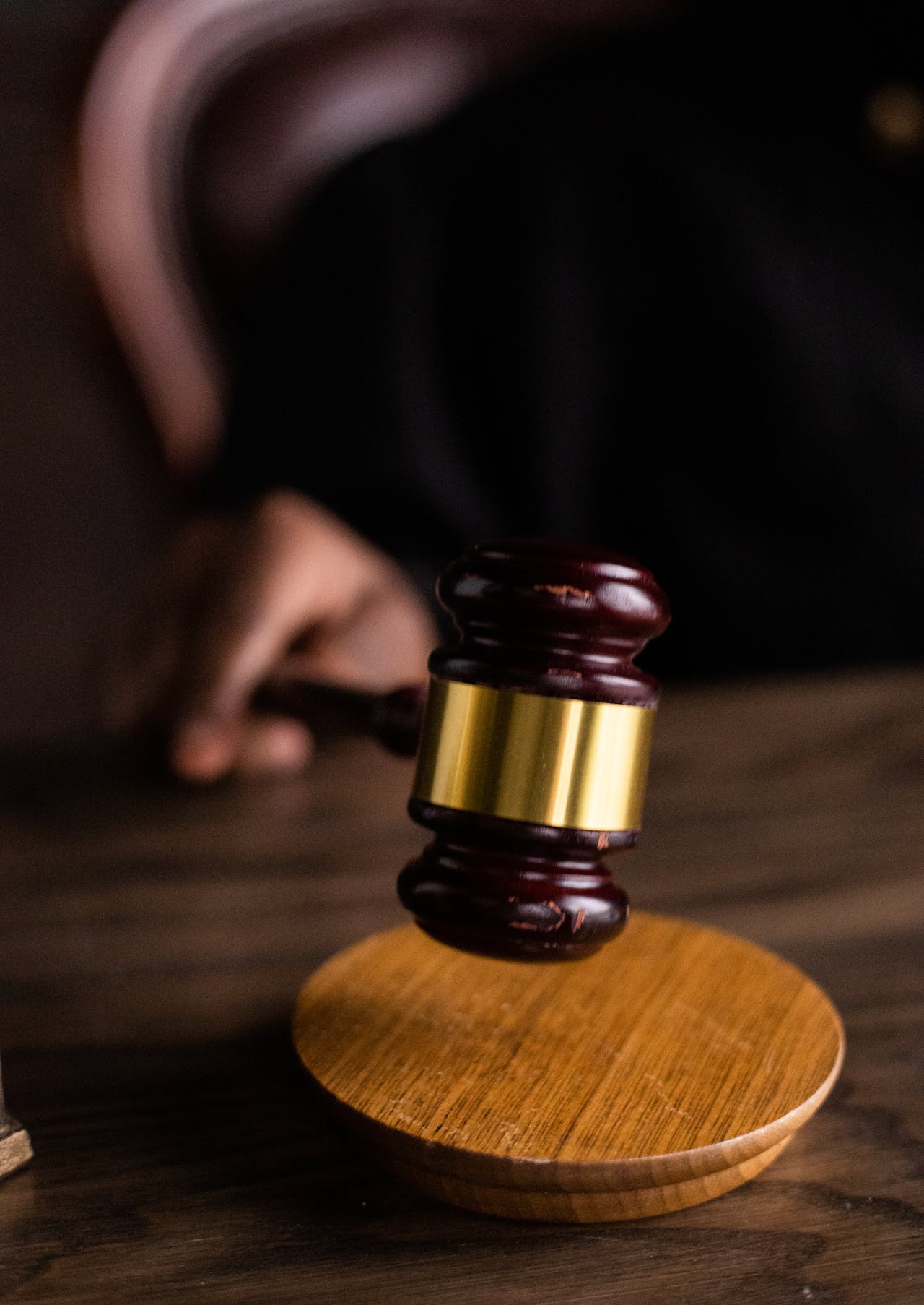 a judge using their gavel